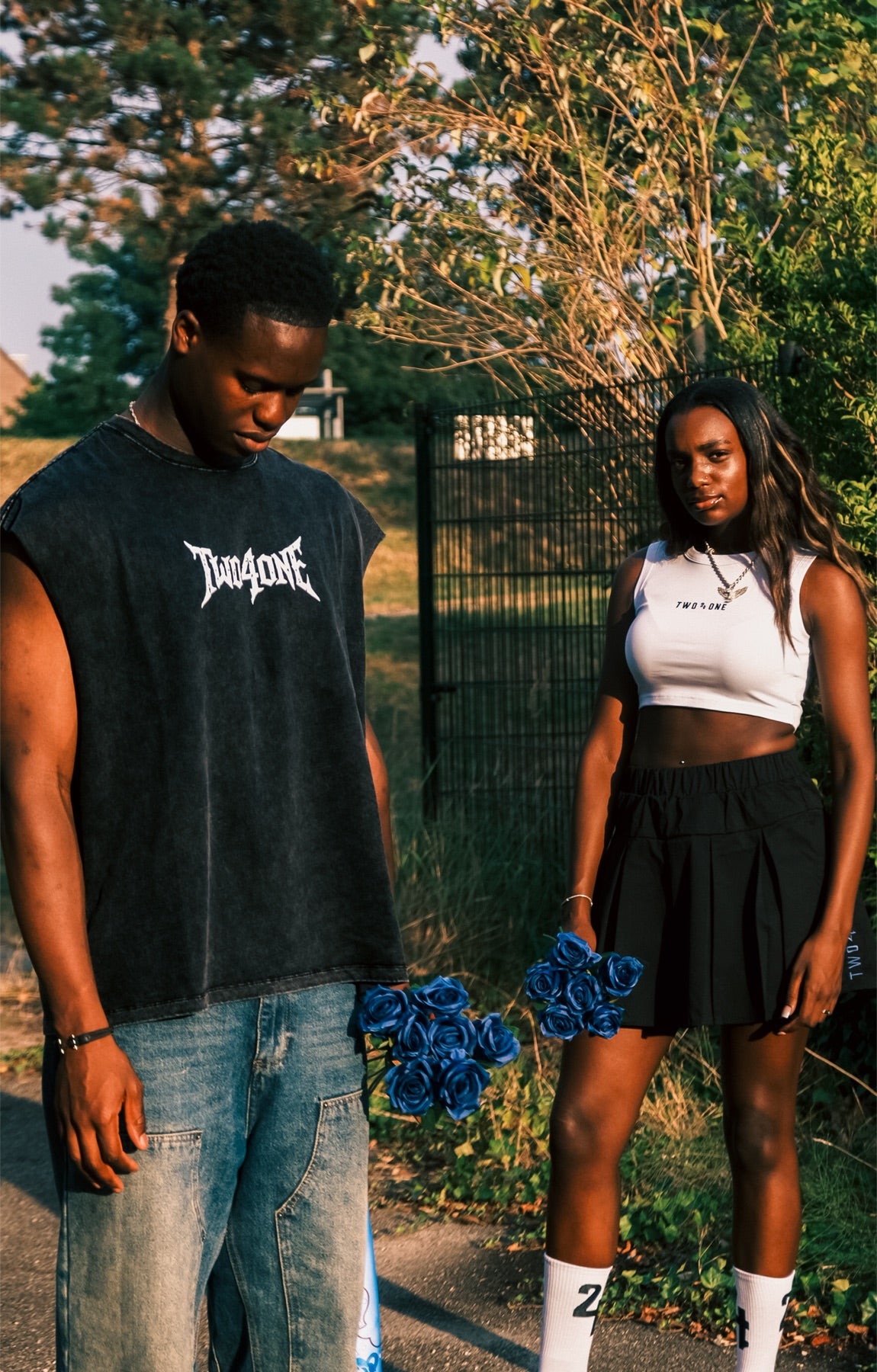 Look 01 — Rock Stunner Zwart × Baddie Set